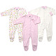 Gerber Sleep & Play 3 Pack - Pastel Pink (0-3 Months)