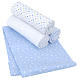 4 Pack Receiving Blankets - Boy